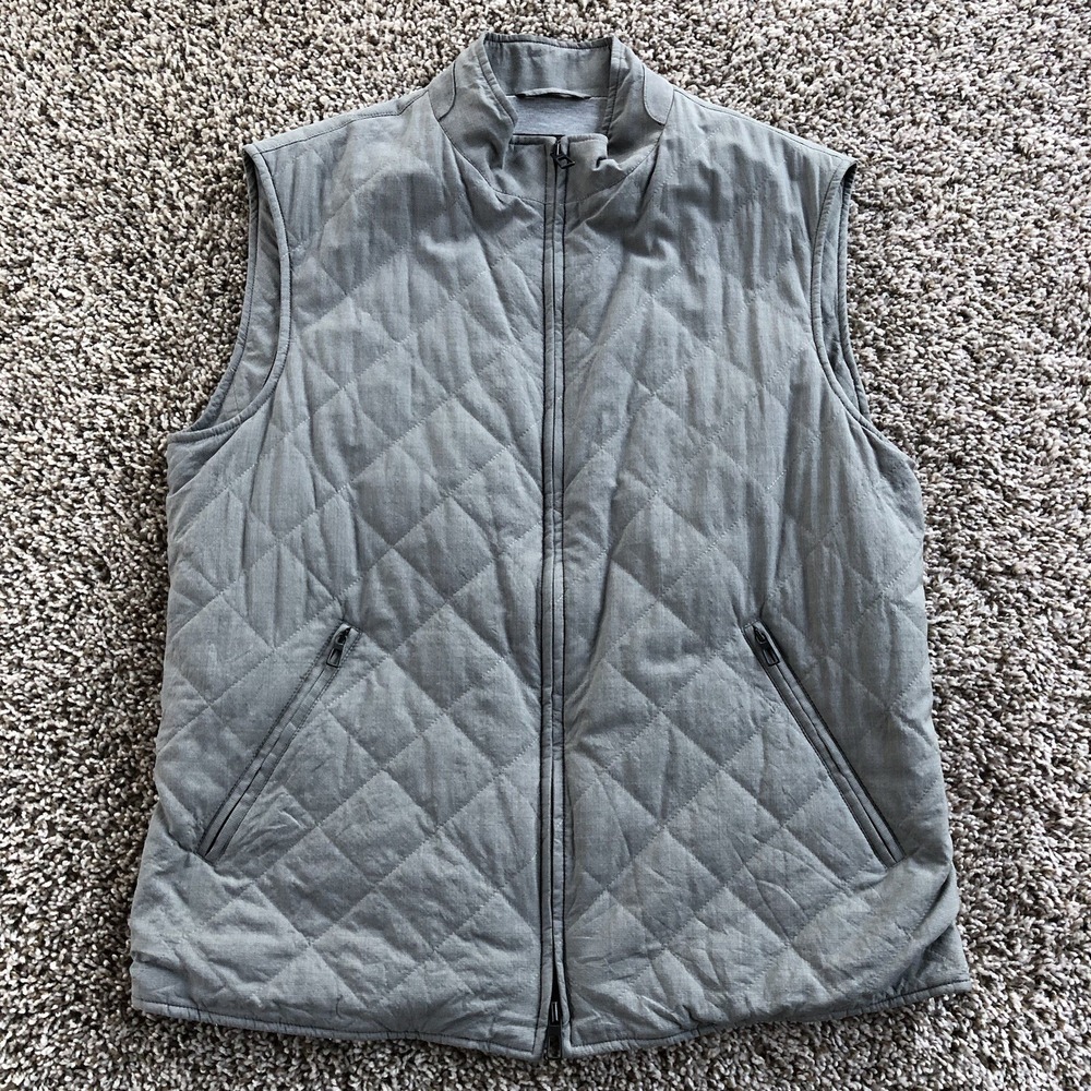 $9,750 Loro Piana The Gift Of Kings Rain System Vest Mens Size Medium Light Gray